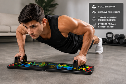 Foldable Push Up Board — Multi-Position Strength Training