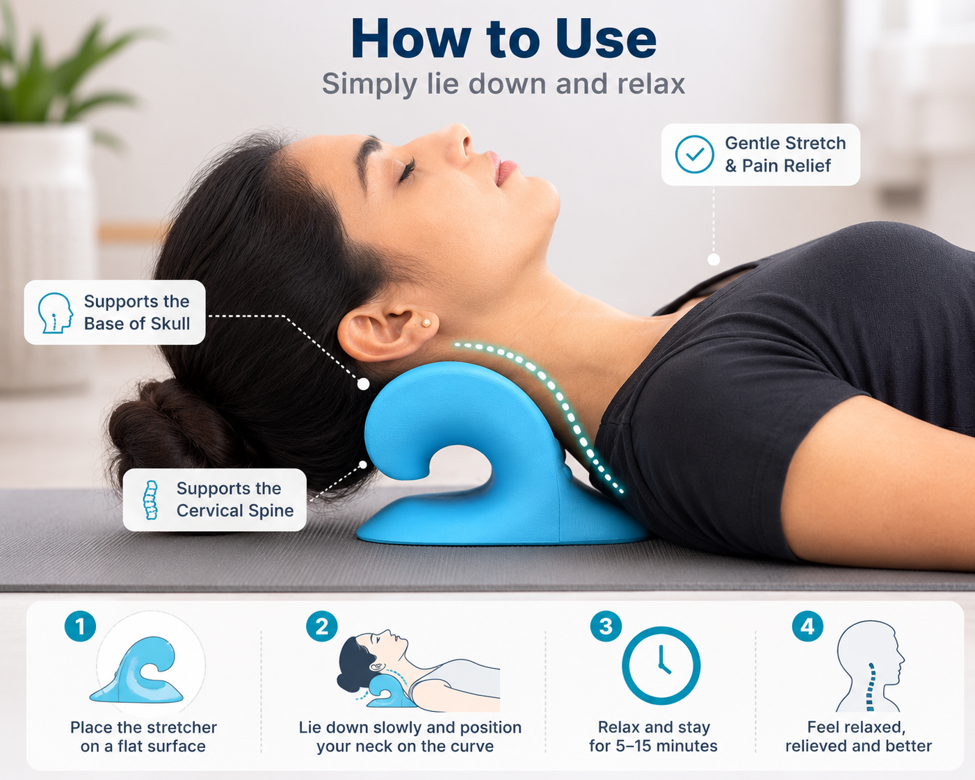 Cervical Neck Stretcher for Posture Support