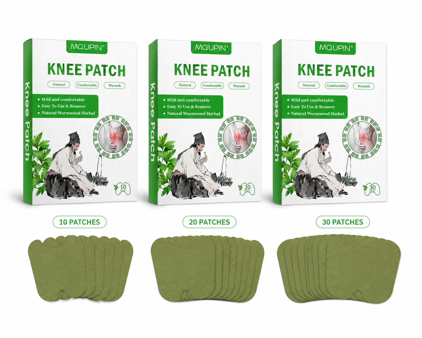 Knee Pain Relief Self-Heating Patches (Pack of 10/20/30)